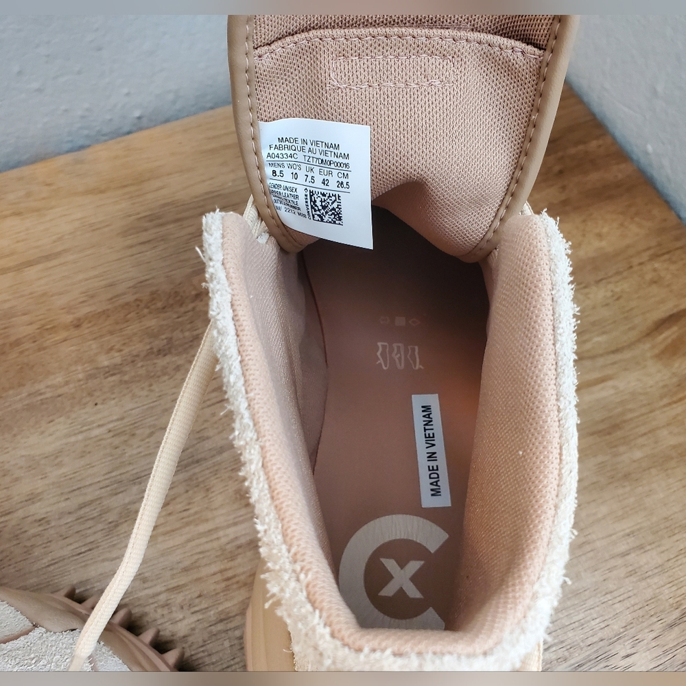 NEW RARE Converse X Shai Gilgeous Alexander Cx Motion Hi Oatmilk  M8.5W10 - Picture 9 of 16